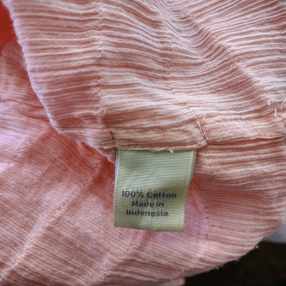 J.Crew Collection Sz Small Peach Ruffle Convertible Strapless / Halter Dress - Picture 9 of 10
